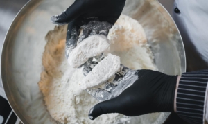 Alternative Burger Zubereitung von Fisch für Fischburger - Schritt für Schritt