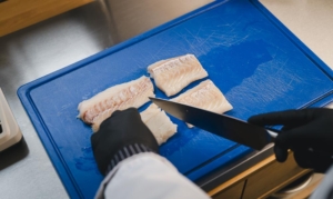 Burger mit Fischfilet Fischsorten, die in Fischburgern verwendet werden